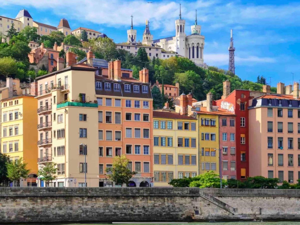 Appartamento Beau Duplex Avec Jardin Et Vue Lione Esterno foto